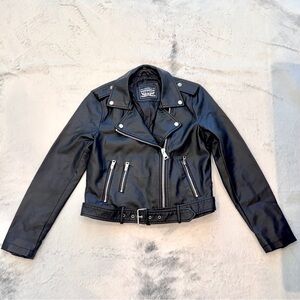Levi's Women's Black Leather Biker Jacket
